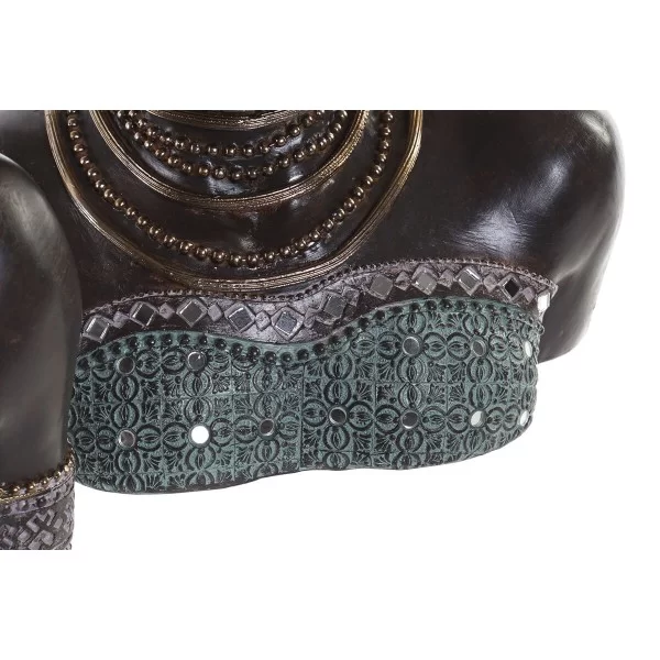 Decorative Figure DKD Home Decor 24 x 18 x 36 cm Silver Golden Colonial African Woman (2 Units)