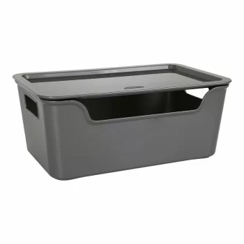 Storage Box with Lid Bella Anthracite 28 x 17,9 x 11,2 cm... 2
