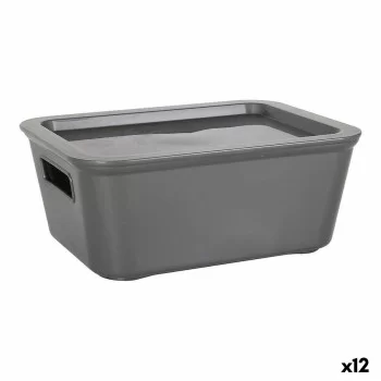 Storage Box with Lid Bella Anthracite 17,9 x 13,9 x 7,2...