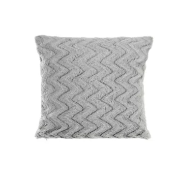 Cushion DKD Home Decor Bicoloured Squared Zigzag Alpino...