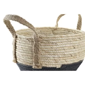 Basket set DKD Home Decor 33 x 33 x 20 cm Natural Fibre... 2