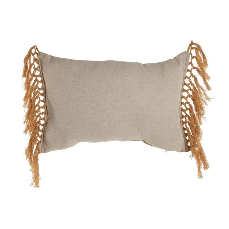 Cushion Home ESPRIT Mustard 50 x 15 x 30 cm