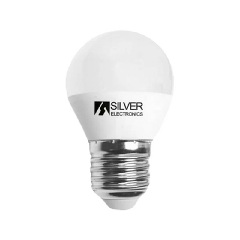 Spherical LED Light Bulb Silver Electronics...