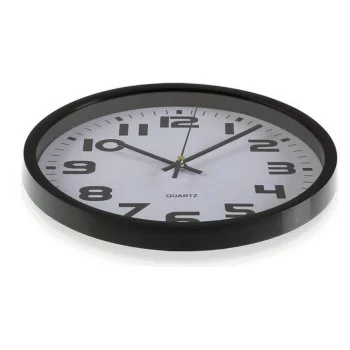 Wall Clock Versa Black Plastic 3,8 x 25 x 25 cm 2