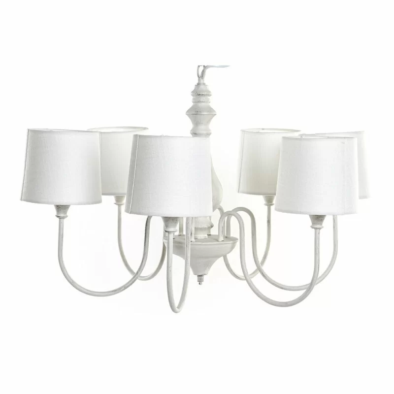 Ceiling Light DKD Home Decor White Metal Plastic 25 W Shabby Chic 220 V 66 x 66 x 44 cm