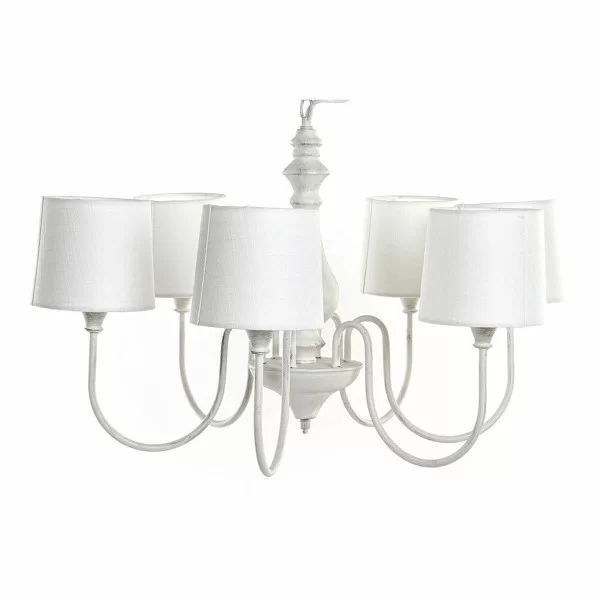 Ceiling Light DKD Home Decor White Metal Plastic 25 W Shabby Chic 220 V 66 x 66 x 44 cm