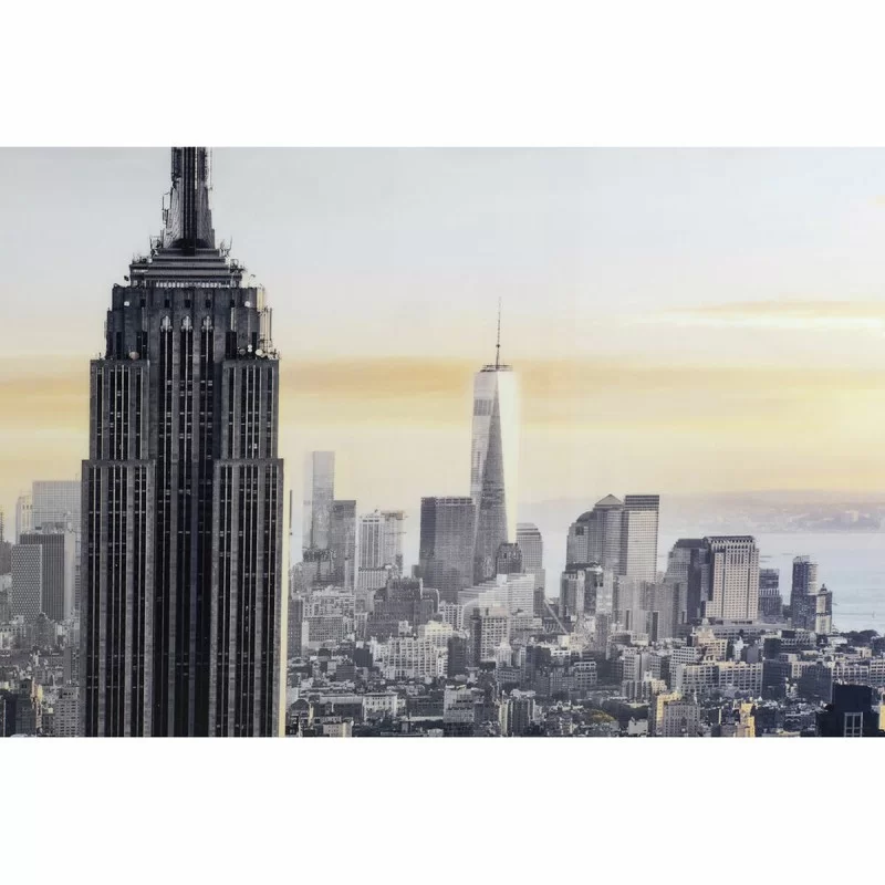 Painting DKD Home Decor New York (144 x 3,5 x...