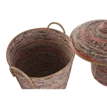 Basket set DKD Home Decor Rattan (51 x 51 x 67 cm) 2