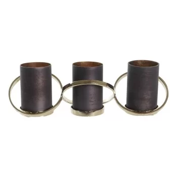 Candleholder DKD Home Decor Crystal Aluminium (20 x 7 x 6...