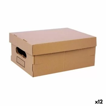 Storage Box with Lid Confortime Cardboard 30 x 22,5 x...
