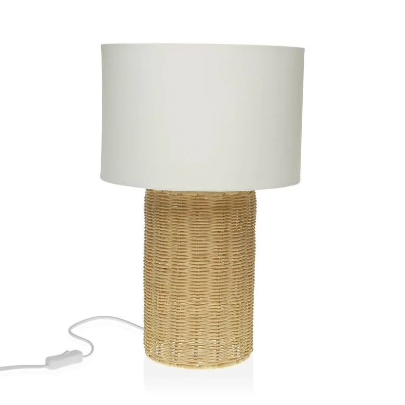Desk lamp Rat Versa Candil Metal Cloth Linen Rattan (30 x 50 x 30 cm)