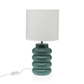 Desk lamp Versa Green Ceramic 60 W 20 x 40 cm