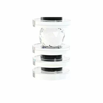 Candleholder DKD Home Decor Blue Black Crystal 6 x 6 x 16 cm 2