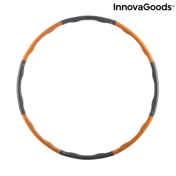 Detachable Foam-covered Fitness Hoop O-Waist InnovaGoods 8 Pieces Orange (Refurbished A)