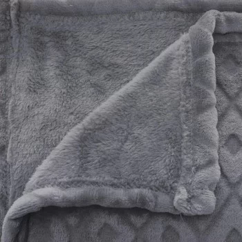 Blanket Atmosphera Plaid Winter Rhombus Grey (230 x 180 cm) 2