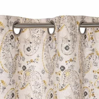 Curtain Ameba 100% cotton 140 x 260 cm Mustard 2