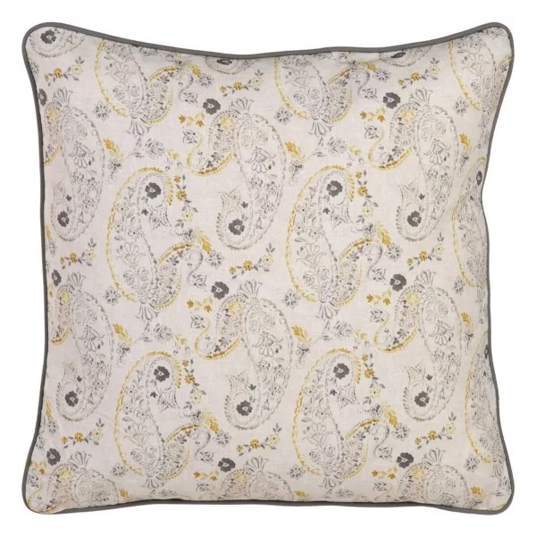 Cushion 60 x 60 cm 100% cotton Mustard