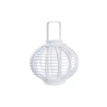 Lantern DKD Home Decor Crystal White Bamboo (35 x 35 x 29...
