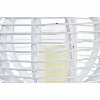 Lantern DKD Home Decor Crystal White Bamboo (35 x 35 x 29... 2