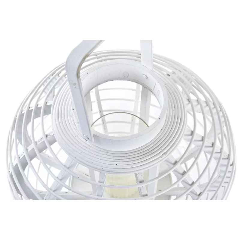 Lantern DKD Home Decor Crystal White Bamboo (35...