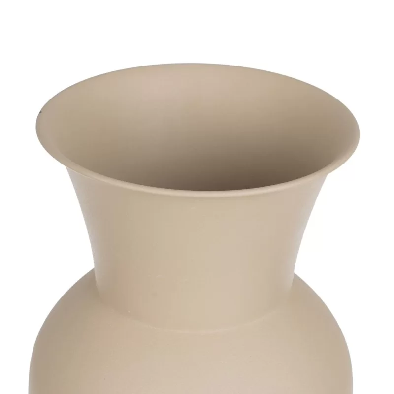 Vase 19 x 19 x 51 cm Cream Iron