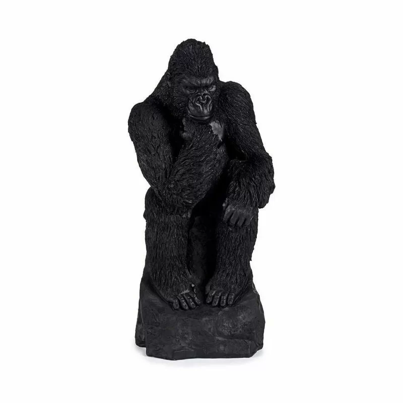Decorative Figure Gorilla Black 20 x 45 x 20 cm...