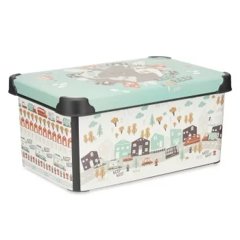 Storage Box with Lid Children's Road Plastic 10 L 23 x... 2