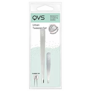 Set QVS Urban Tweezers for Plucking Stainless steel...