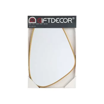 Wall mirror Abstract Golden polypropylene 40 x 60 x 2,5... 2