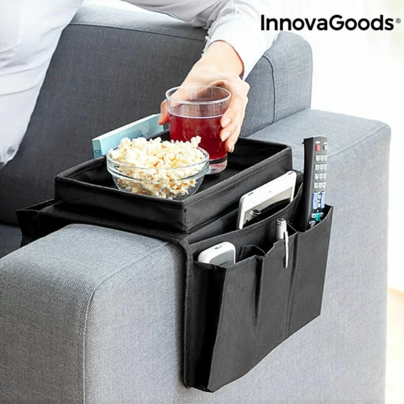 Sofa Tray with Organiser for Remote Controls...