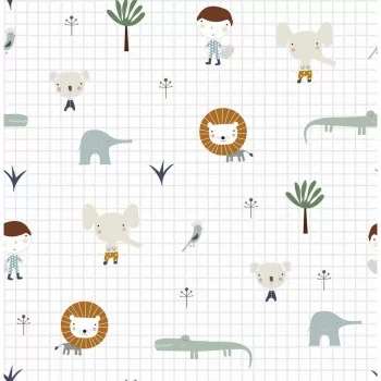 Cot Quilt Cover Haciendo el Indio Jungle Reversible 80cm...