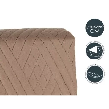 Reversible Bedspread Natural Green Beige 2