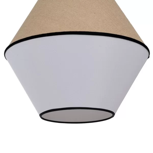 Ceiling Light White Black Natural Iron Plastic 220-240 V 32 x 16 x 26 cm