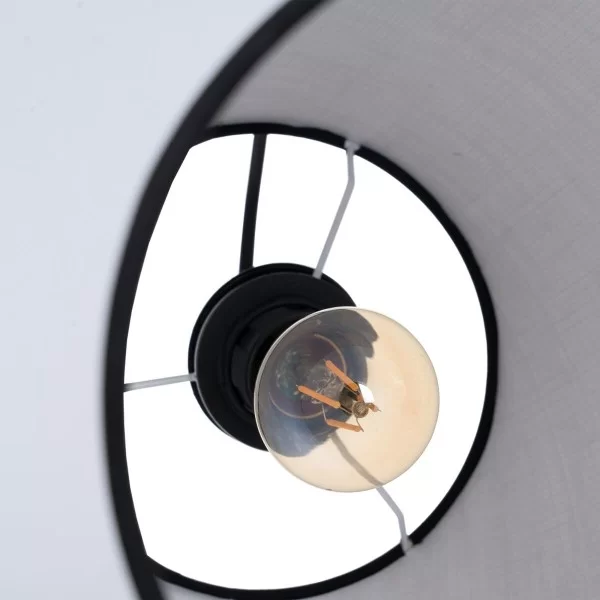 Ceiling Light White Black Natural Iron Plastic 220-240 V 32 x 16 x 26 cm