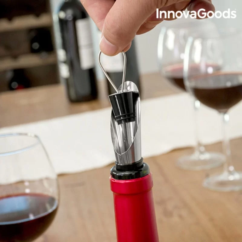 Bottle Wine Set InnovaGoods IG114260 Stainless...