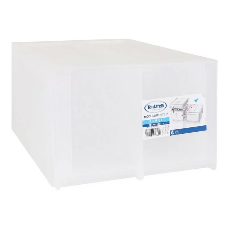 Chest of drawers Tontarelli Modular White Plastic (29 x 38 x 20,5 cm)