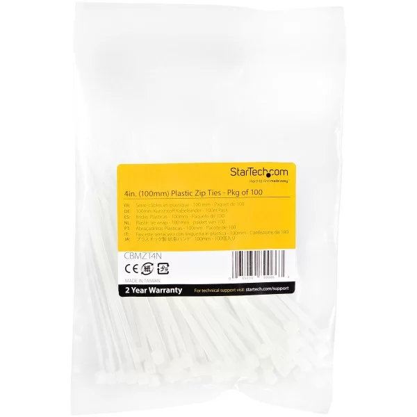 Nylon Cable Ties Startech CBMZT4N White