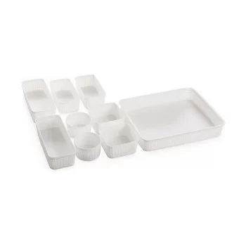 Basket set Dem Plastic 9 Pieces (34 x 28 x 6 cm) 2
