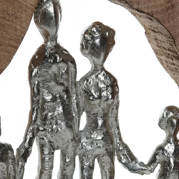 Decorative Figure DKD Home Decor 29,5 x 6,5 x 28,5 cm Silver Brown Modern