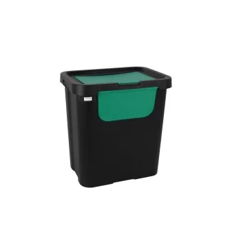 Recycling Waste Bin Tontarelli Moda double Green (6... 2