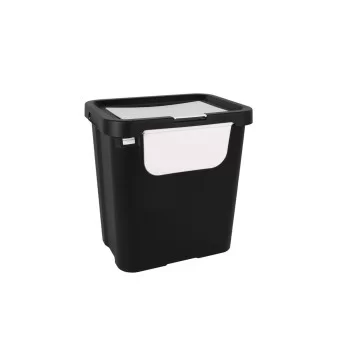 Recycling Waste Bin Tontarelli Moda double White (6... 2