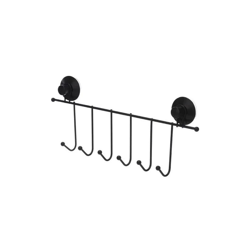 Door Coat Rack Black Steel ABS 39 x 16 x 4,9 cm...