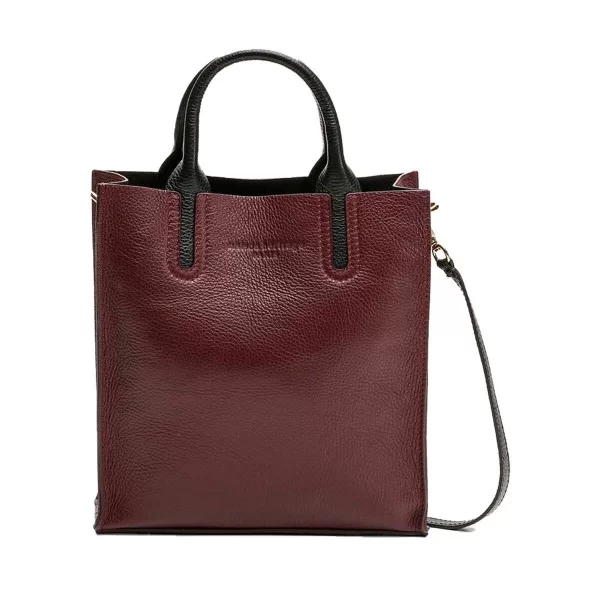 Women's Handbag Maison Heritage TENA-BORDEAUX Red 25 x 28 x 10 cm