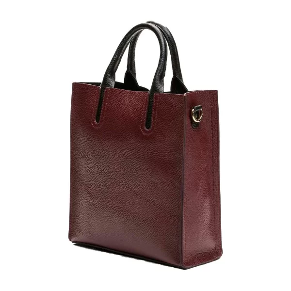 Women's Handbag Maison Heritage TENA-BORDEAUX Red 25 x 28 x 10 cm