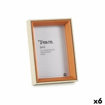Photo frame Crystal Brown White MDF Wood (12 x 17 x 3 cm)...
