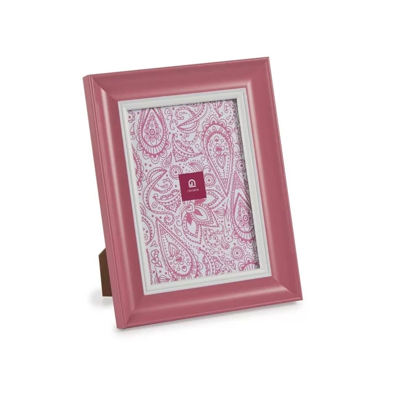 Photo frame Crystal Pink Plastic (6 Units) (2 x...