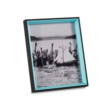Photo frame Crystal Black Blue MDF Wood (6 Units) (3 x 27... 2