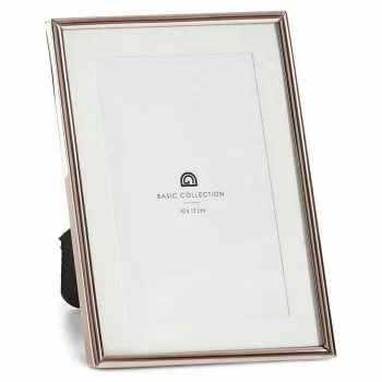 Photo frame Crystal Steel Copper (13,5 x 18,5 x 13,5 cm)... 2