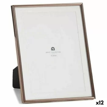 Photo frame Crystal Steel Copper (13 x 23 x 18,4 cm) (12...