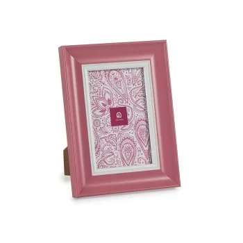 Photo frame Crystal Pink Plastic (6 Units) (2 x 21 x 16 cm) 2